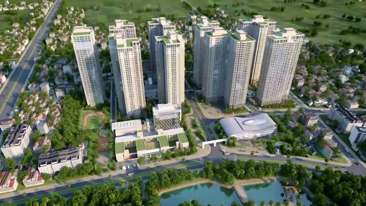 Phối cảnh tổng thể Chung cư GoldMak City 136 Hồ Tùng Mậu